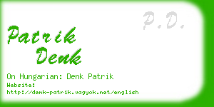 patrik denk business card